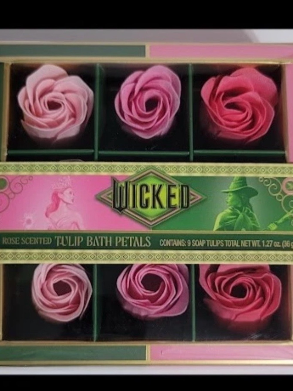 Wicked Movie Themed Rose Scented Tulip Bath Petals